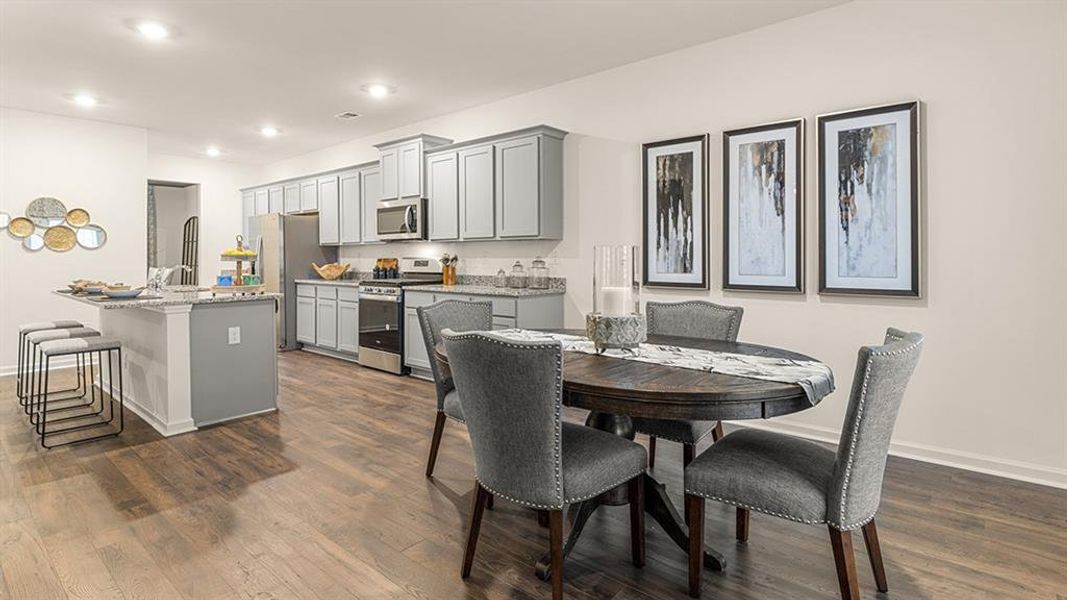 Furnished interior view inside a new home in Brooks Station, Dacula (Image 38).
