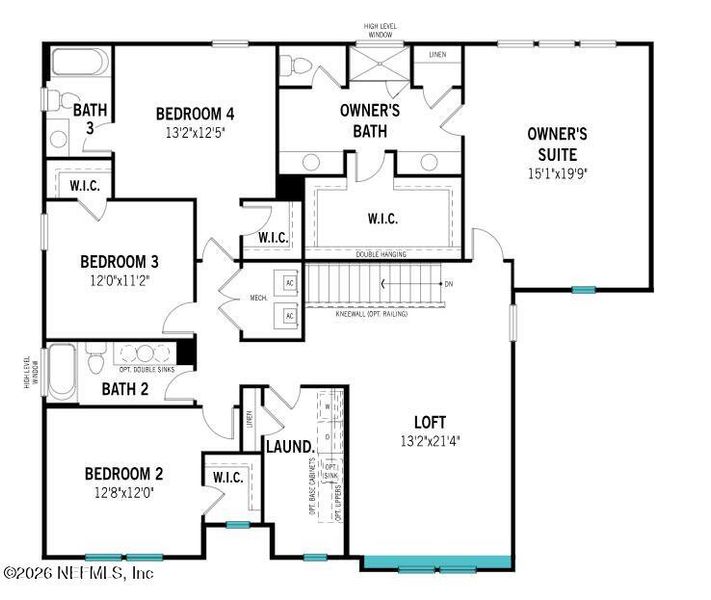 2D floor plan layout of this home in RiverTown, St. Johns, FL (Image 5). 2D floor plan layout of this home in RiverTown, St. Johns, FL (Image 5).