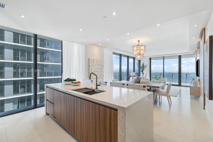 Furnished interior view inside a new home in , Miami (Image 10). Furnished interior view inside a new home in , Miami (Image 10).