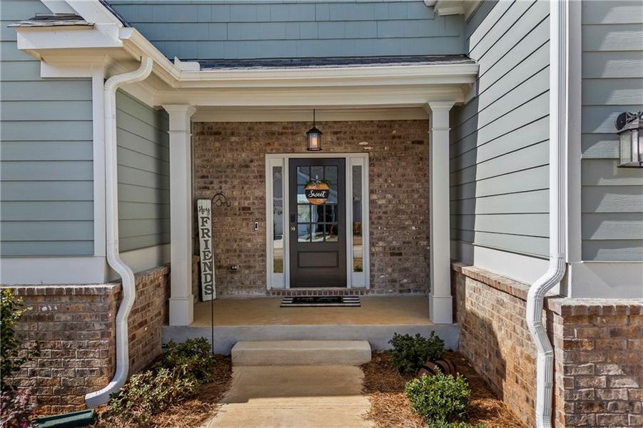 Exterior details and patio area of a home in Traditions of Braselton, Jefferson (Image 29). Exterior details and patio area of a home in Traditions of Braselton, Jefferson (Image 29).