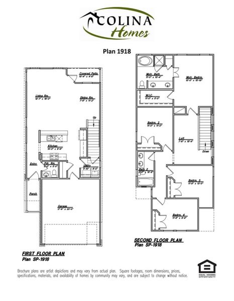 2D floor plan layout of this home in Enclave at Willis, Willis, TX (Image 6).