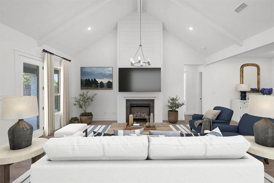 Furnished interior view inside a new home in Sterling Greene, Arlington (Image 8).