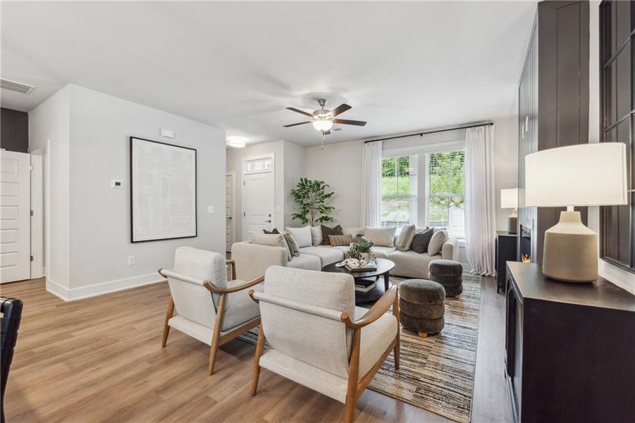 Furnished interior view inside a new home in , Gainesville (Image 46).