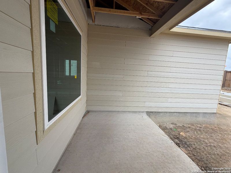 Exterior details and patio area of a home in The Arbors at the Wilder, Adkins (Image 3). Exterior details and patio area of a home in The Arbors at the Wilder, Adkins (Image 3).