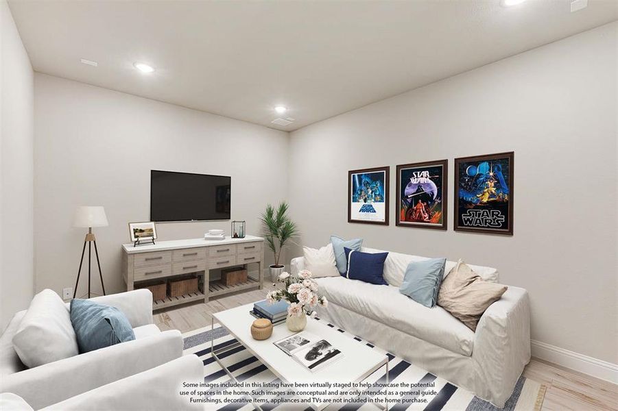 Furnished interior view inside a new home in Devonshire Classic 60-65, Forney (Image 15).