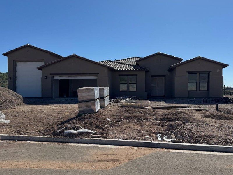 In-progress construction of a new home in Estates at Kings Ranch, Gold Canyon, AZ (Image 23).