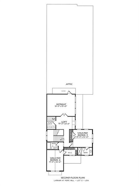 2D floor plan layout of this home in , Woodstock, GA (Image 3).
