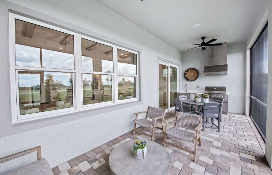 Representative exterior details of a home built from the Palmary by Del Webb in Explore Verona, Dade City (Image 3). Representative exterior details of a home built from the Palmary by Del Webb in Explore Verona, Dade City (Image 3).
