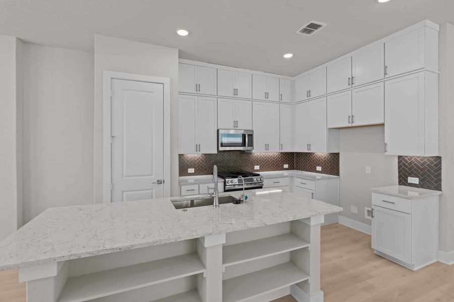 Furnished interior view inside a new home in Rose Hill, San Antonio (Image 9). Furnished interior view inside a new home in Rose Hill, San Antonio (Image 9).