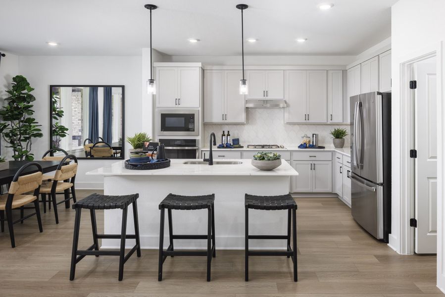 Representative furnished interior of a home built from the Rosalie by Risewell Homes in Raburn Reserve, Tomball (Image 6).