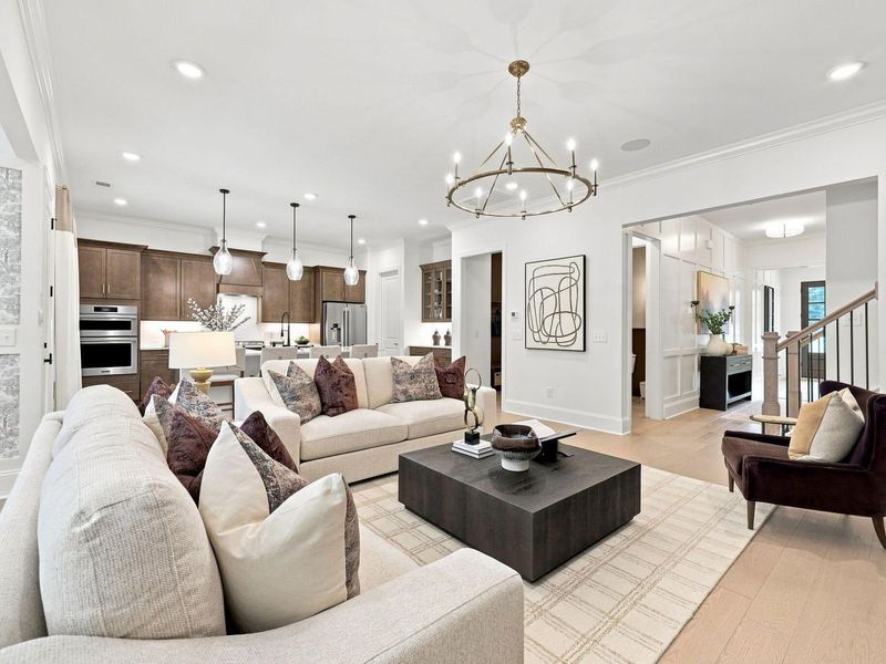 Furnished interior view inside a new home in Rockport, Wake Forest (Image 31).
