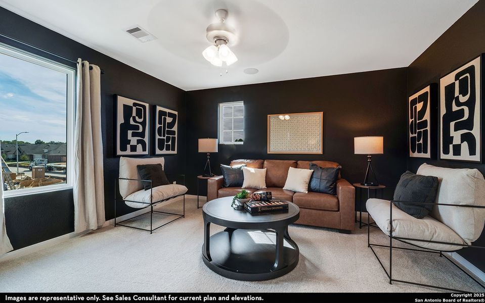 Furnished interior view inside a new home in Katzer Ranch, Converse (Image 13).