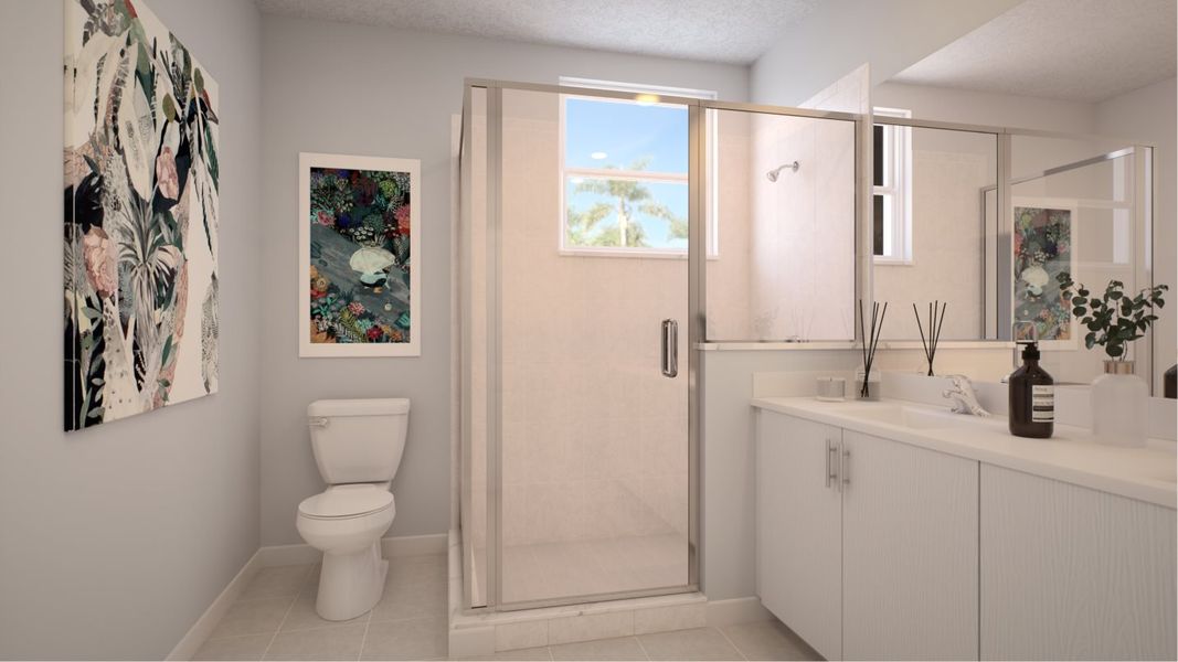 Bordeaux plan owner's bathroom