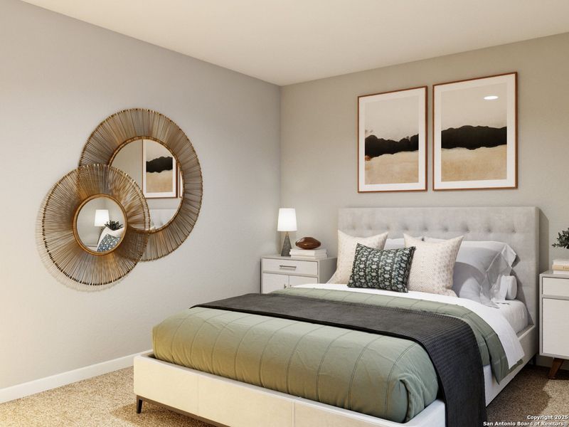 Furnished interior view inside a new home in Cinco Lakes, San Antonio (Image 15).