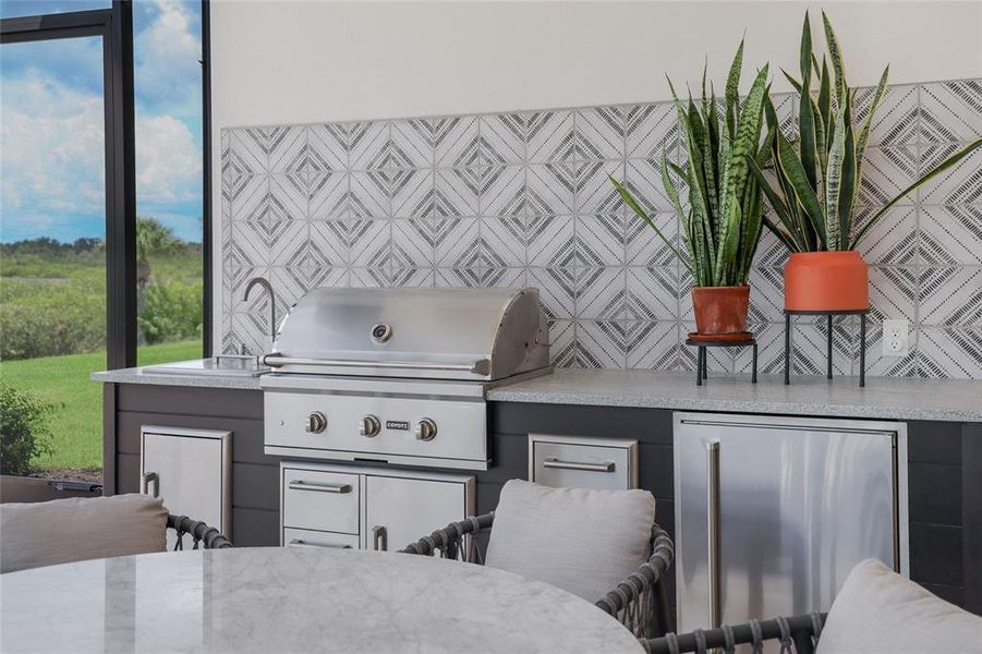 Furnished interior view inside a new home in , Parrish (Image 43).