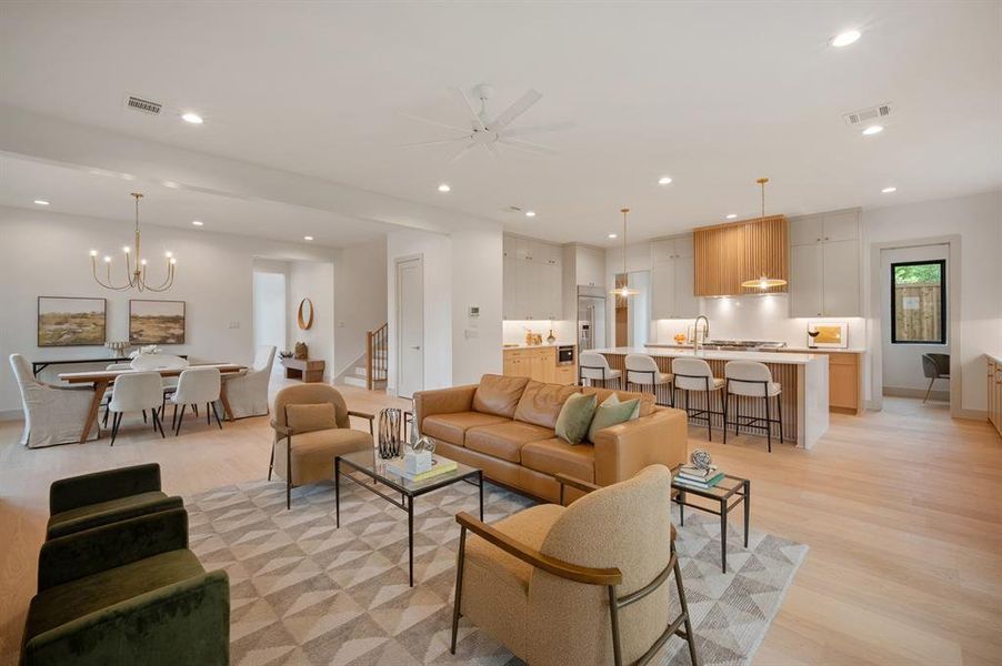 Furnished interior view inside a new home in , Dallas (Image 36).