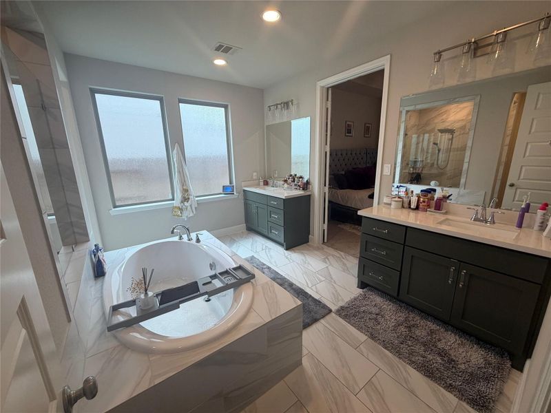 Furnished interior view inside a new home in Legacy Prairie at Katy Court, Katy (Image 17).