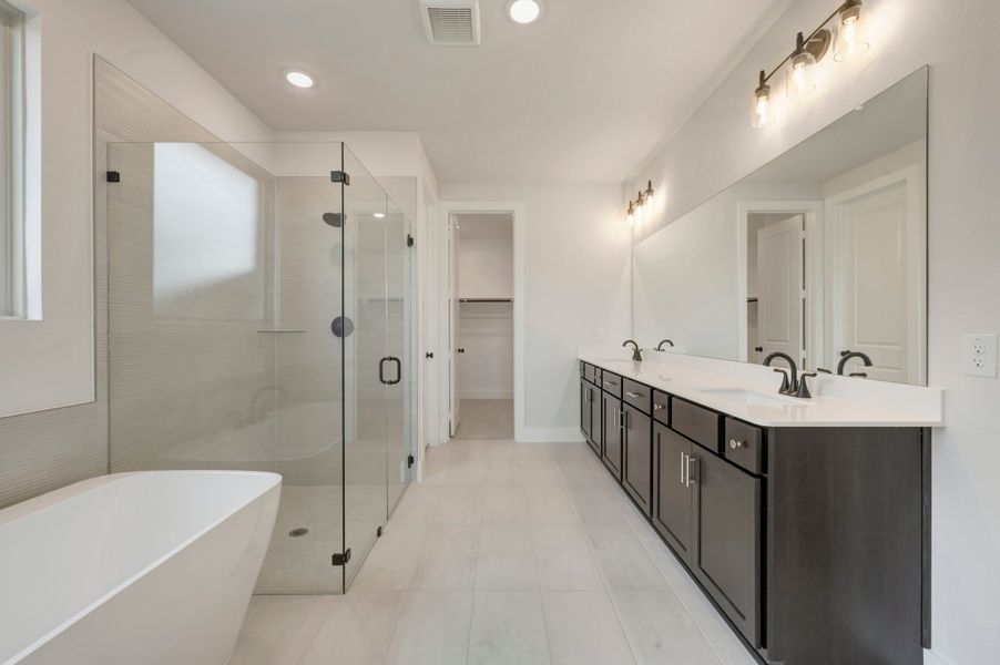 Furnished interior view inside a new home in The Meadows, Denton (Image 11).
