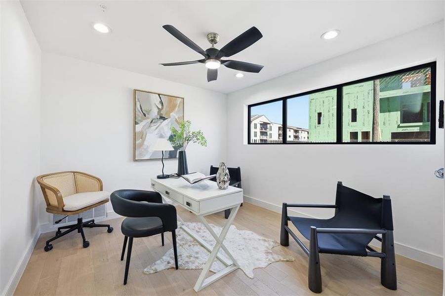 Furnished interior view inside a new home in , Dallas (Image 6).