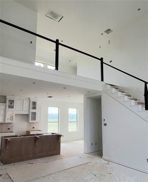 Family room to loft - under construction