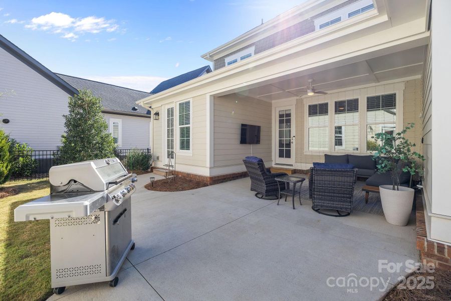 Exterior details and patio area of a home in Riverwalk, Rock Hill (Image 27).