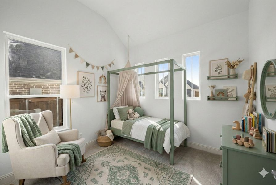 Furnished interior view inside a new home in BridgeWater - Phase 1, Midlothian (Image 13).