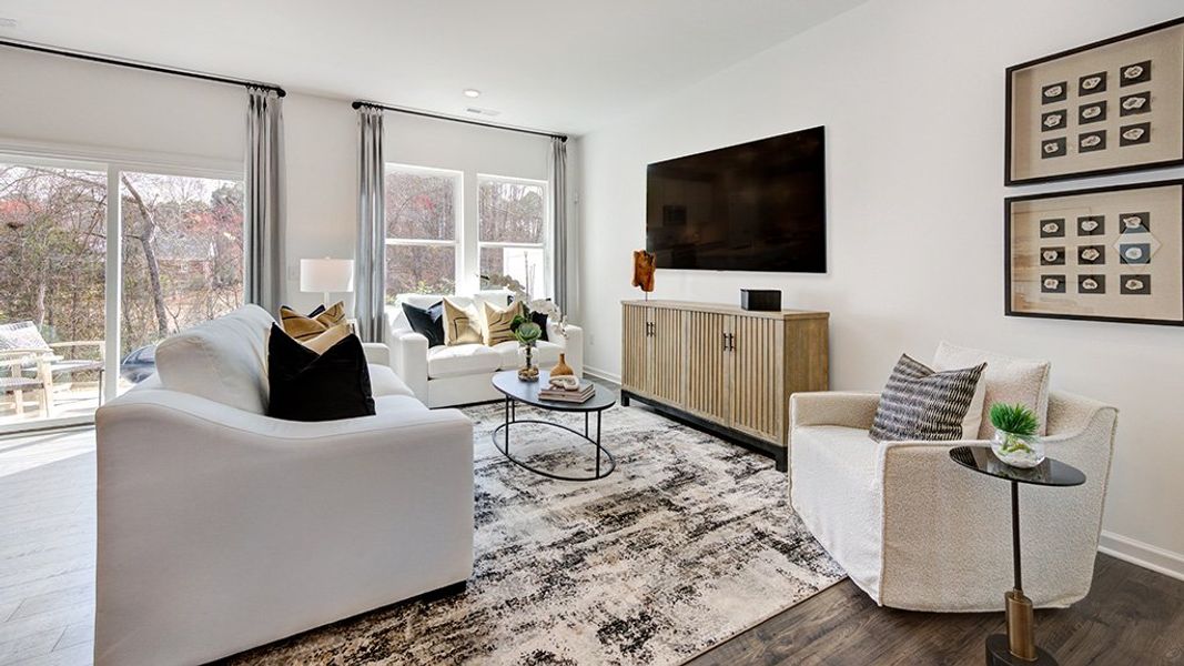 Furnished interior view inside a new home in Magnolia Townes, Wendell (Image 5).