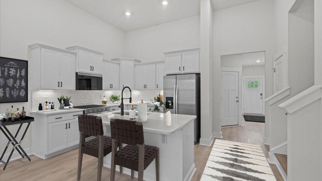 Furnished interior view inside a new home in Aspen Ridge, Lyman (Image 29).