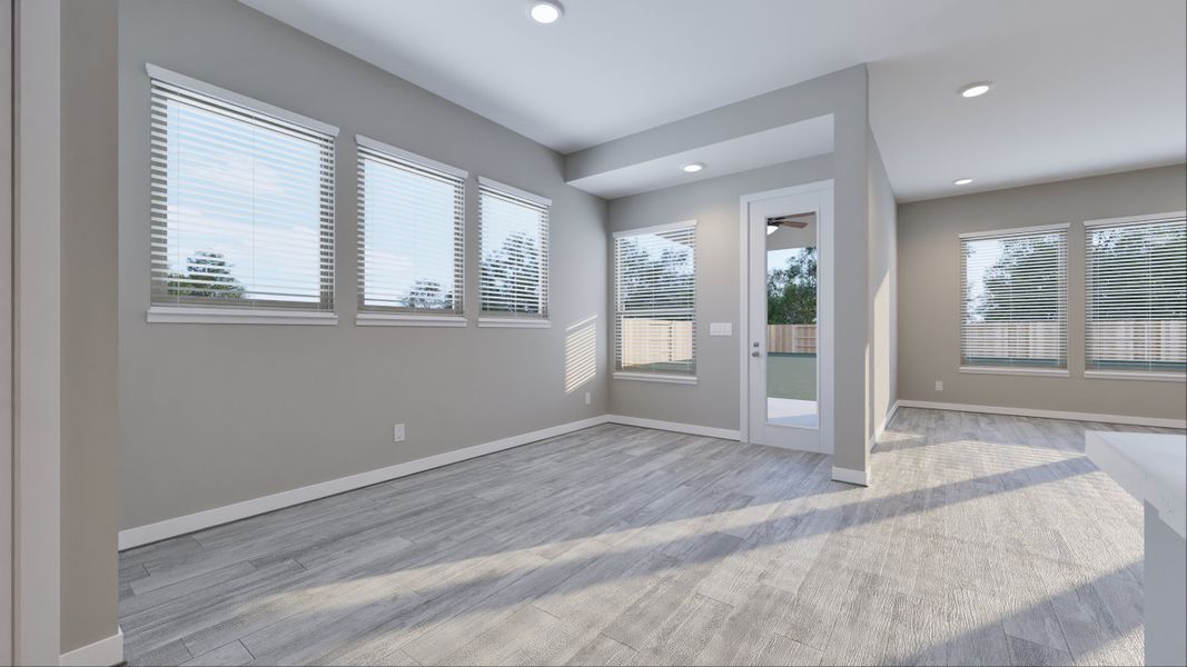 Representative unfurnished interior of a home built from the Santa Rosa by Tricoast Homes in Summer Place  35', Montgomery (Image 17).