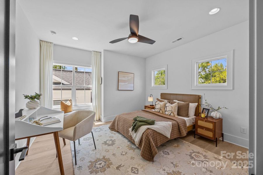 Furnished interior view inside a new home in , Charlotte (Image 27).