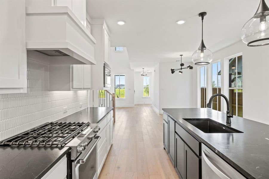 Furnished interior view inside a new home in Fields, Frisco (Image 11). Furnished interior view inside a new home in Fields, Frisco (Image 11).
