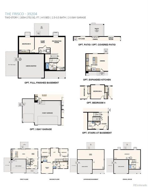 2D floor plan layout of this home in Bradley Heights, Colorado Springs, CO (Image 3).