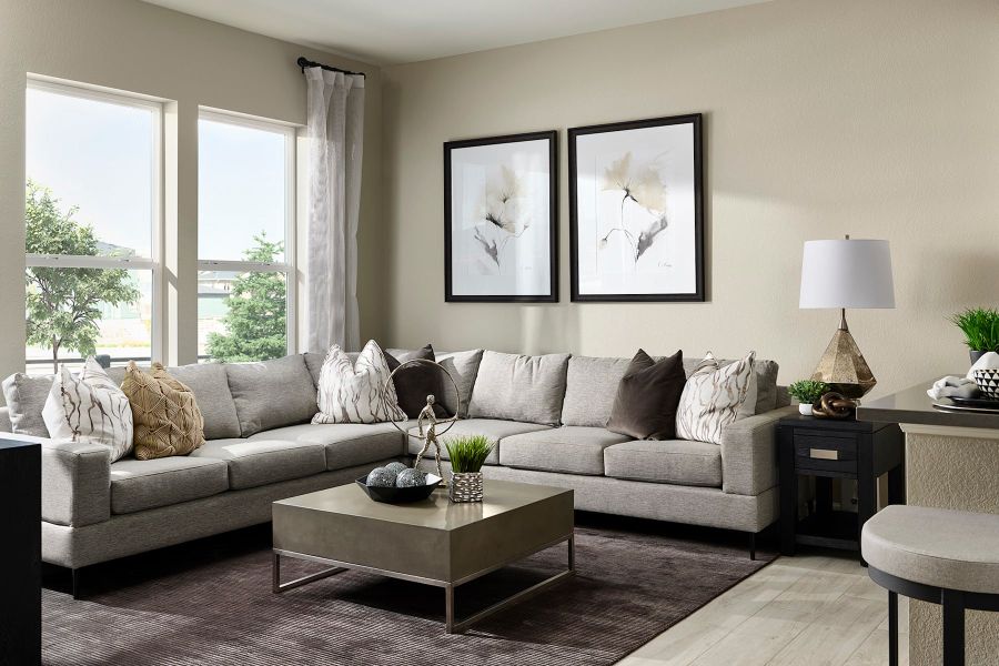 Representative furnished interior of a home built from the B by Tri Pointe Homes in Westside Crossing, Berthoud (Image 3).