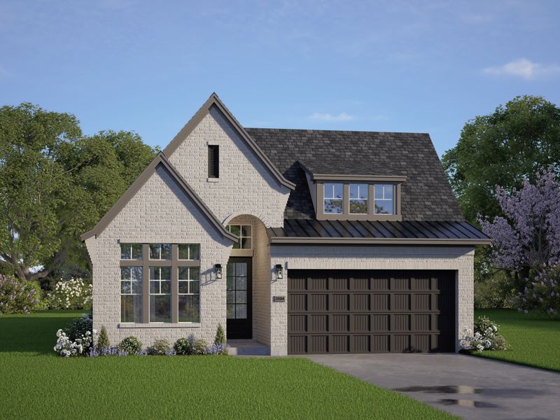 Representative exterior photo of a completed home built from the Oakley by Chesmar Homes in The Woodlands Hills, Willis, TX (Image 14). Representative exterior photo of a completed home built from the Oakley by Chesmar Homes in The Woodlands Hills, Willis, TX (Image 14).