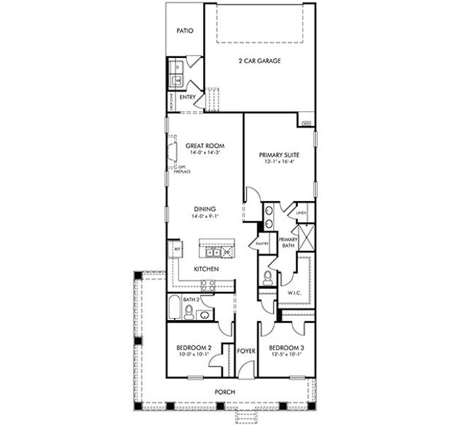 2D floor plan layout for the Easton by Meritage Homes in Benders Cove - Premier Series, Mount Juliet, TN (Image 3). 2D floor plan layout for the Easton by Meritage Homes in Benders Cove - Premier Series, Mount Juliet, TN (Image 3).