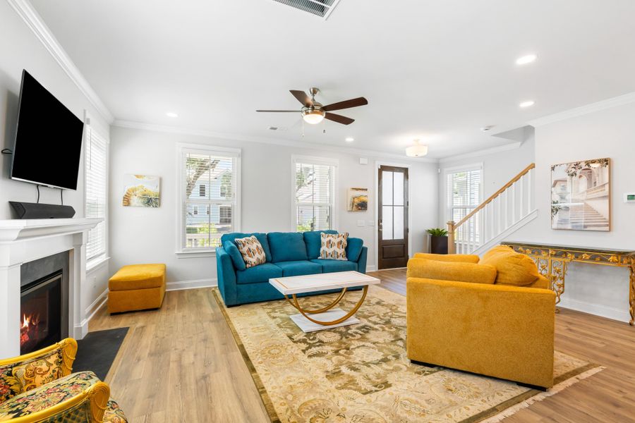 Furnished interior view inside a new home in Oak Bluff, Charleston (Image 5).