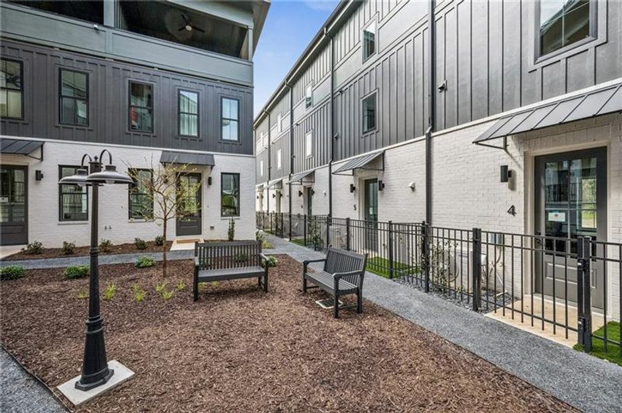 Exterior details and patio area of a home in , Atlanta (Image 27).