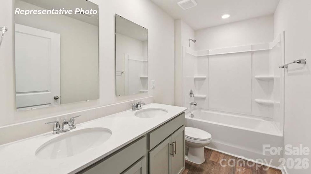 Furnished interior view inside a new home in Cardinal Creek, Charlotte (Image 15).