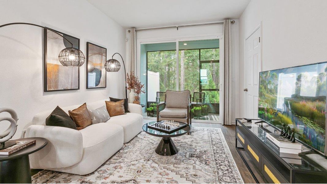 Representative furnished interior of a home built from the Osmond by D.R. Horton in Cordera Townhomes Express, St. Augustine (Image 9). Representative furnished interior of a home built from the Osmond by D.R. Horton in Cordera Townhomes Express, St. Augustine (Image 9).