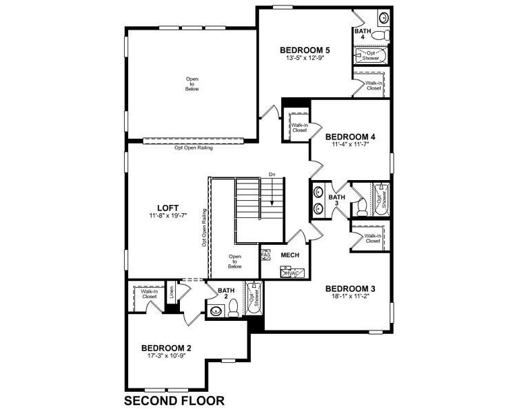 2D floor plan layout for the Shelby by Beazer Homes in Wisteria at GreenHouse, Marietta, GA (Image 5). 2D floor plan layout for the Shelby by Beazer Homes in Wisteria at GreenHouse, Marietta, GA (Image 5).