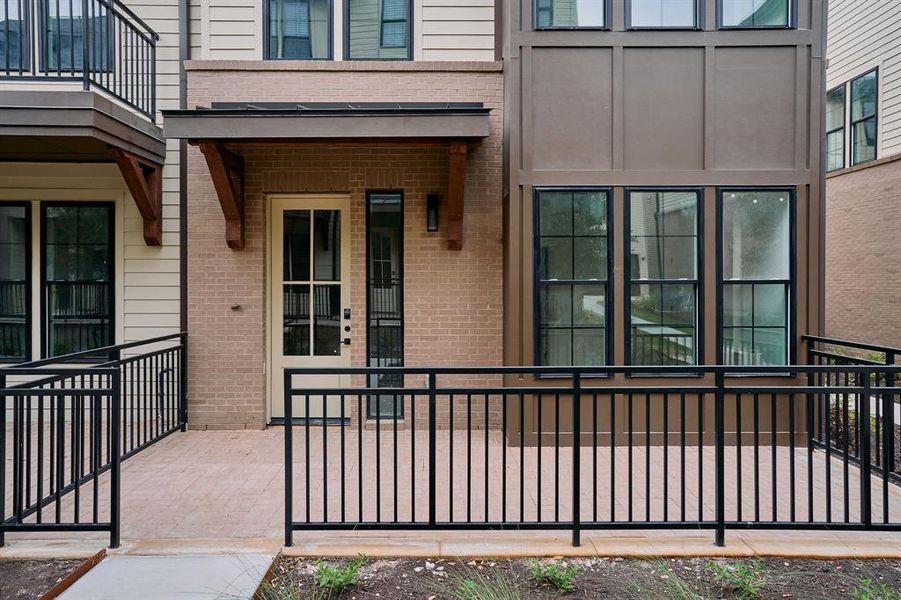Contemporary exterior featuring brickwork and siding Contemporary exterior featuring brickwork and siding