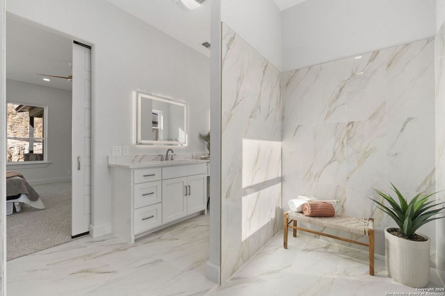 Furnished interior view inside a new home in , San Antonio (Image 40).