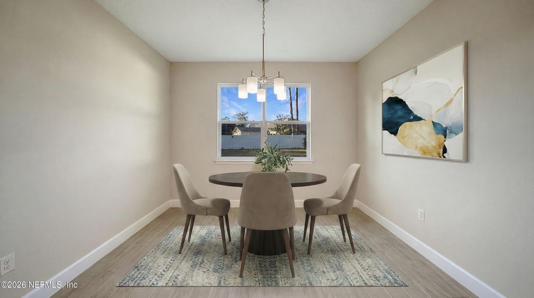 Furnished interior view inside a new home in , Palm Coast (Image 15).