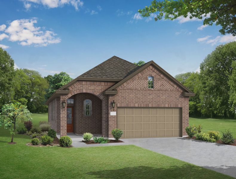 Representative exterior photo of a completed home built from the Ann Arbor by Chesmar Homes in Evergreen, Conroe, TX (Image 2). Representative exterior photo of a completed home built from the Ann Arbor by Chesmar Homes in Evergreen, Conroe, TX (Image 2).