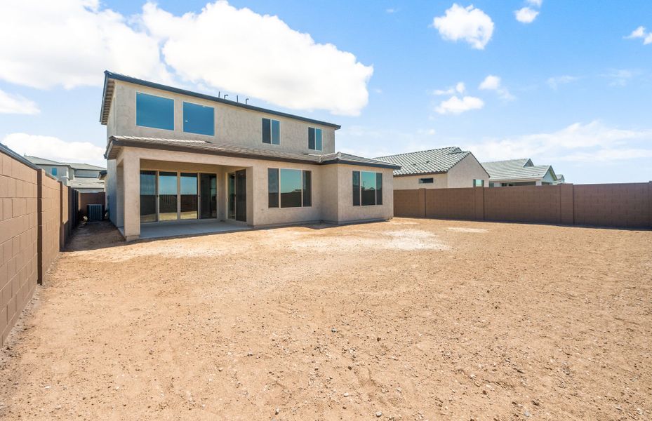 Exterior details and patio area of a home in Soleo, San Tan Valley (Image 3).