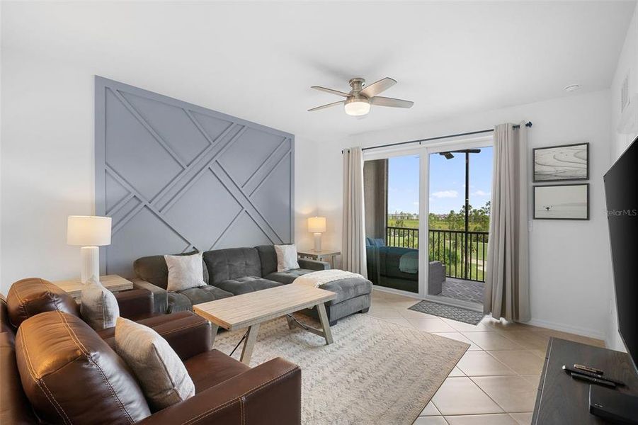 Furnished interior view inside a new home in , Venice (Image 15). Furnished interior view inside a new home in , Venice (Image 15).