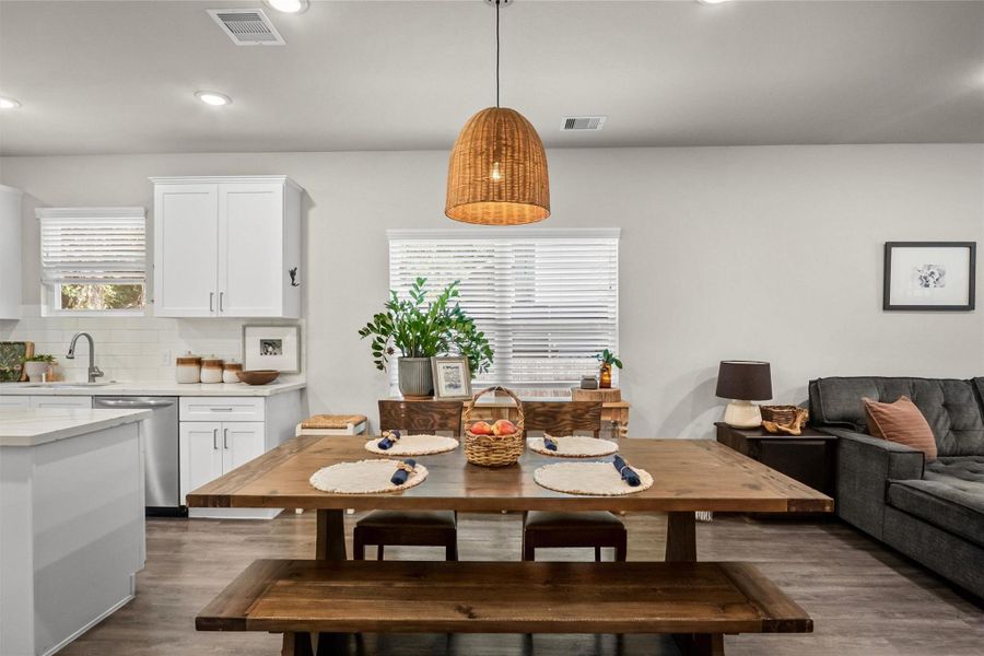 Furnished interior view inside a new home in , Conroe (Image 18).