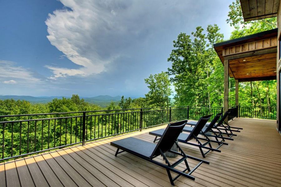 Exterior details and patio area of a home in , Blue Ridge (Image 32).