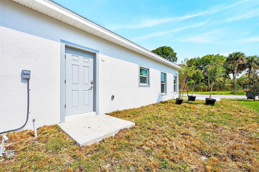 Exterior details and patio area of a home in , Titusville (Image 19).