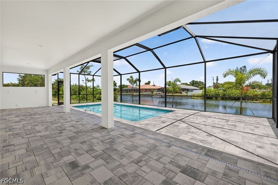 Exterior details and patio area of a home in Cape Coral, Cape Coral (Image 21). Exterior details and patio area of a home in Cape Coral, Cape Coral (Image 21).